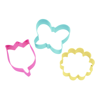 Flowers and Butterfly Cookie Cutter Set Pk 3