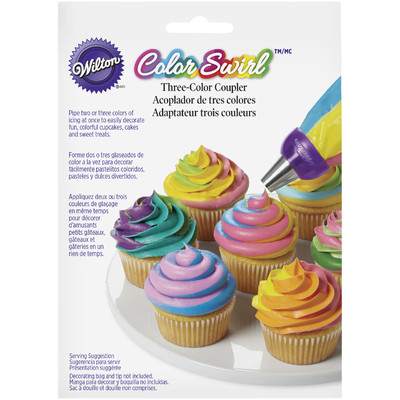 Three Icing Colour Coupler Cake Decorator (TIPS & BAGS NOT INCLUDED) Pk 1