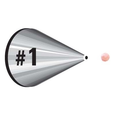 Cake Decorating Carded Round Tip #1 Pk1 