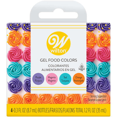 Wilton Neon Colours Gel Food Colouring Set (4 x 8.7ml)