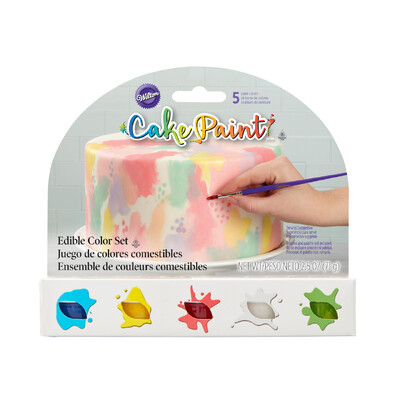 Edible Primary Colours Cake Paint Set (Pk 5)