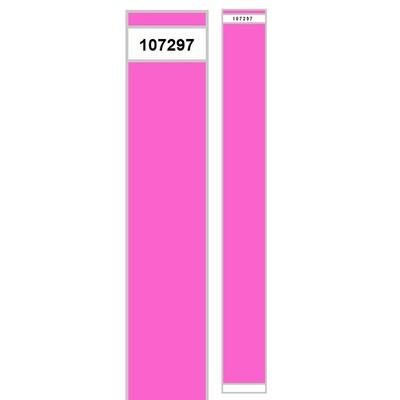 Neon Pink TYVEK Paper Wristbands Pk 50