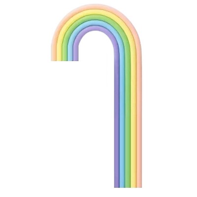 Wish Pastel Rainbow Cake Topper