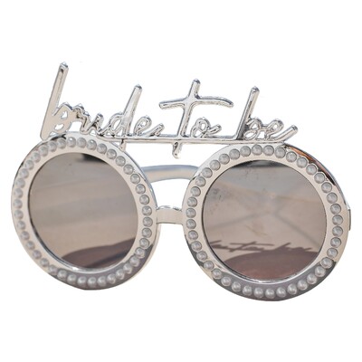 Ginger Ray Silver & Pearl Bride To Be Eye Glasses