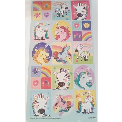 Unicorns & Zebras Sticker Book (288 Assorted Stickers)
