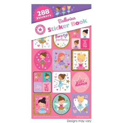 Ballerinas Sticker Book (288 Assorted Stickers)
