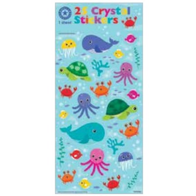 Ocean Friends Crystal Stickers (25 Stickers)