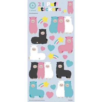 Puffy Llama Stickers Pk 21