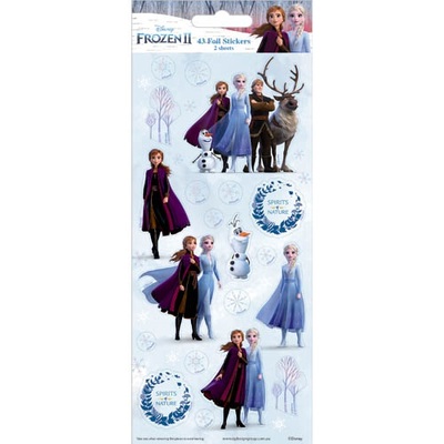 Frozen 2 Foil Stickers (43 Stickers - 2 Sheets)