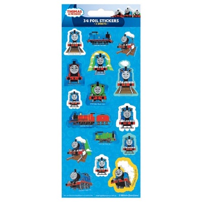 Thomas & Friends Foil Stickers (2 Sheets 34 Stickers)