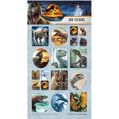 Jurassic World Sticker Book (288 Assorted Stickers)