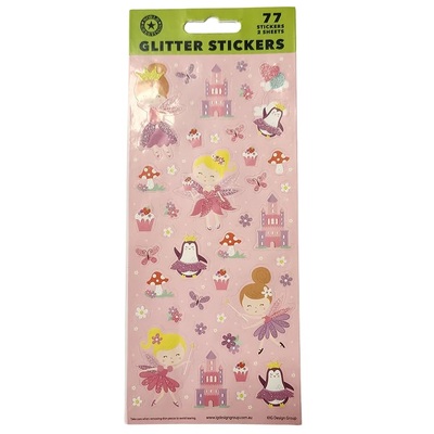 Glitter Fairies Stickers (2 Sheets 77 Stickers)