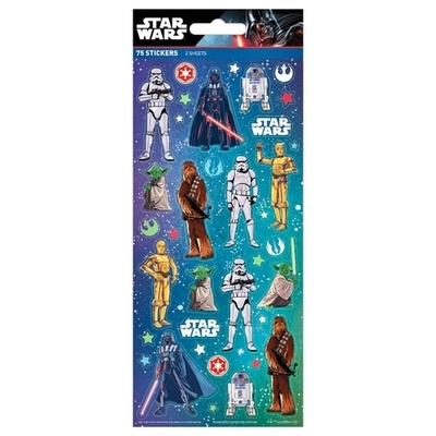 Classic Star Wars Stickers (2 Sheets 75 Stickers)