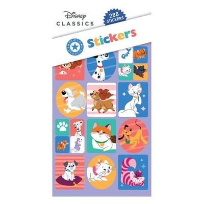 Disney Cats & Dogs Sticker Book 12 Sheets