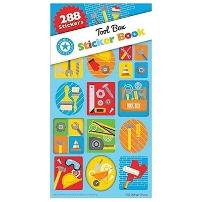 Tool Box Construction Sticker Book 12 Sheets