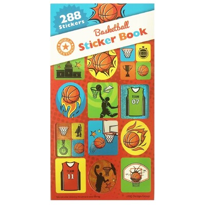 Basketball Sticker Book 12 Sheets
