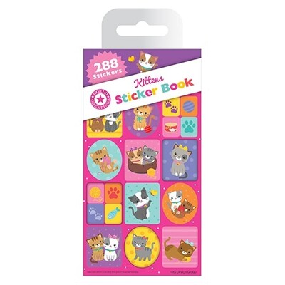 Kittens Cats Sticker Book 12 Sheets