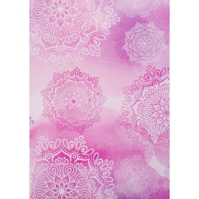 Gift Wrap - Pink & Purple Mandala Pattern (700mm x 495mm) Pk 1
