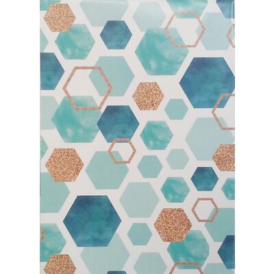 Gift Wrap - Hexagons (700mm x 495mm) Pk 1