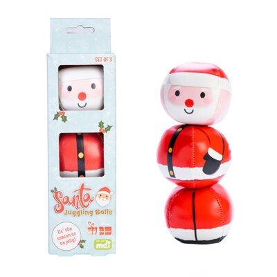 Christmas Santa Juggling Balls (Pk 3)