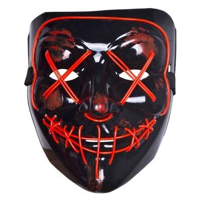 Red Light Up Purge Halloween Face Mask