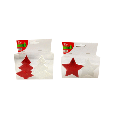 Assorted Design Christmas Napkin Rings Pk 2 (1 Pack of 2 Only)
