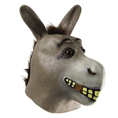 Latex Full Head Donkey Mask