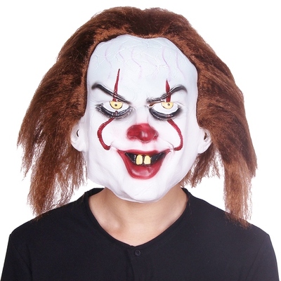Latex Full Head Scary Movie Clown Mask