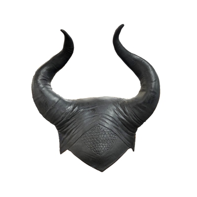 Latex Black Horns Evil Queen Headpiece