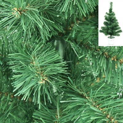 Green Christmas Tree in Metal Pot 60cm (Pk 1)