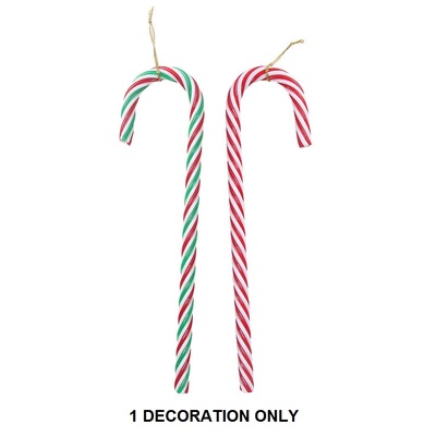 Assorted Hanging Candy Cane Christmas Decoration (Pk 1)