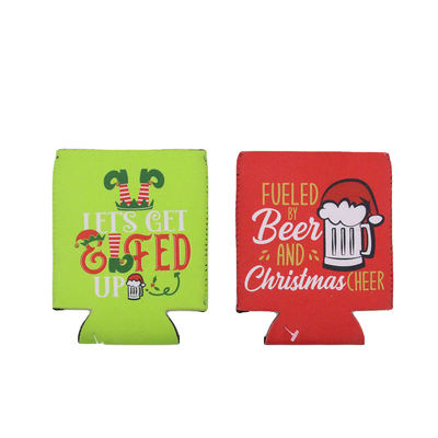 Assorted Christmas Beer Can Cooler Stubby Holders (Pk 2)