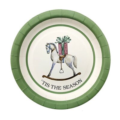 Christmas Tis The Season 18cm Paper Plates (Pk 10)