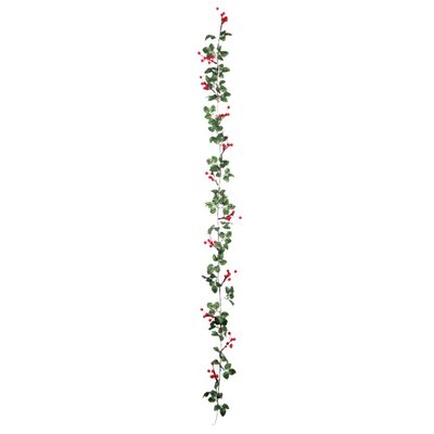 Holly & Red Berry 142cm Christmas Garland