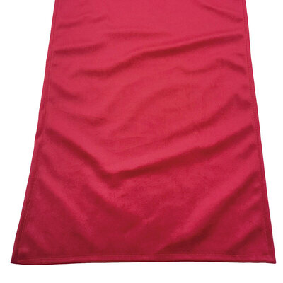 Red Velour Table Runner 33cm x 2m