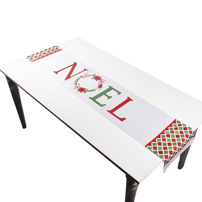 Christmas Noel Fabric Table Runner 33 x 180cm