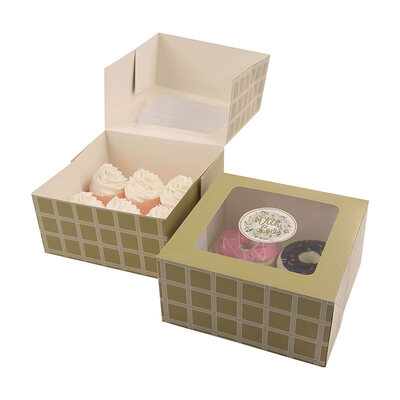 Gold Christmas Baking Gift Box with Labels (Pk 2)