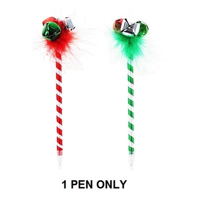 Green or Red Christmas Jingle Pen (Pk 1)