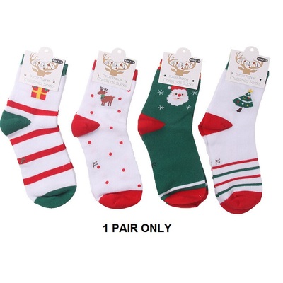Assorted Designs Child Christmas Socks (Pk 1)