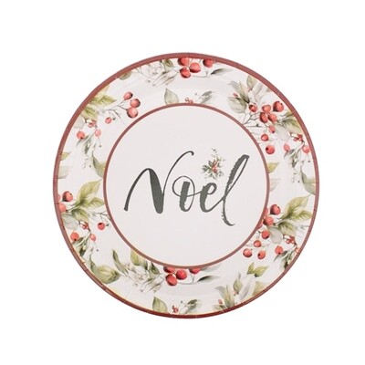 Christmas Berry 7in 18cm Paper Plates Pk 20