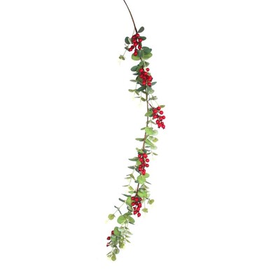 Red Berry Christmas Garland Decoration 130cm