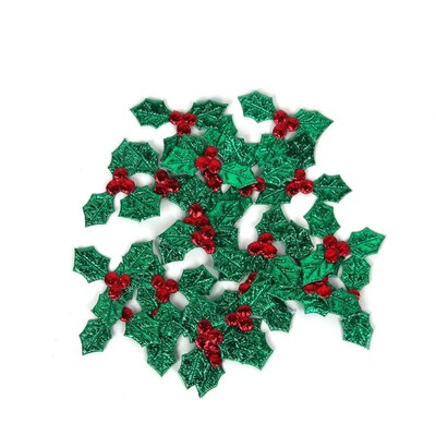 Christmas Holly Leaves Decoration Pk 24