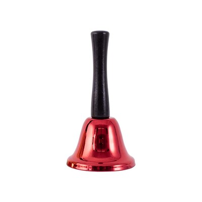 Christmas Red Metal Santa Bell 12.5cm