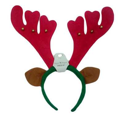 Christmas Antler Headband with Ears Pk 1