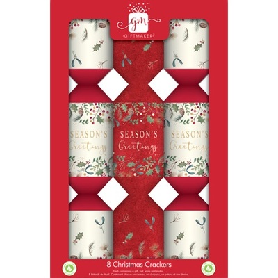 Giftmaker Seasons Greetings 13in Christmas Bon Bons (Pk 8)