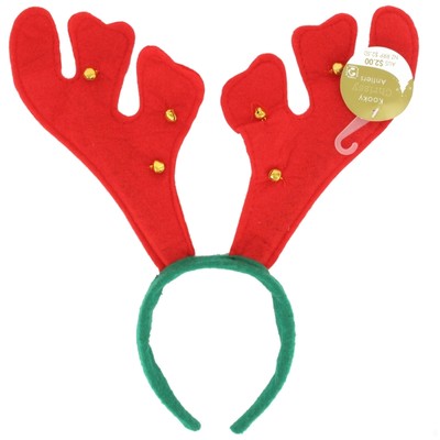 Christmas Antlers with Bells Pk1