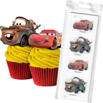Edible Disney Cars Wafer Cake Toppers (Pk 16)