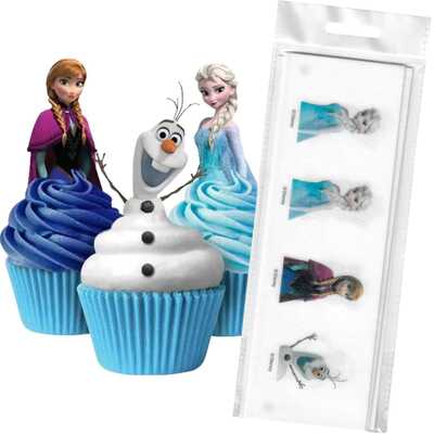 Edible Disney Frozen Wafer Cake Toppers (Pk 16)