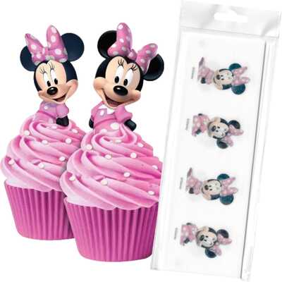 Edible Disney Minnie Mouse Wafer Cake Toppers (Pk 16)