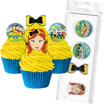 Edible The Wiggles Wafer Cake Toppers (Pk 16)